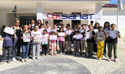 ÇEKSANAT Harmancıklı çocukları sanat atölyeleriyle buluşturdu 